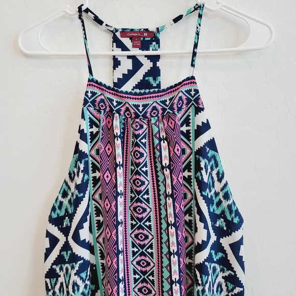 Silvergate Aztec Print Colorful Mini Dress Large - Picture 12 of 13